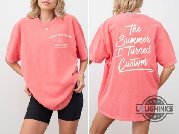custom the summer i turned pretty shirt personalized team conrad shirts