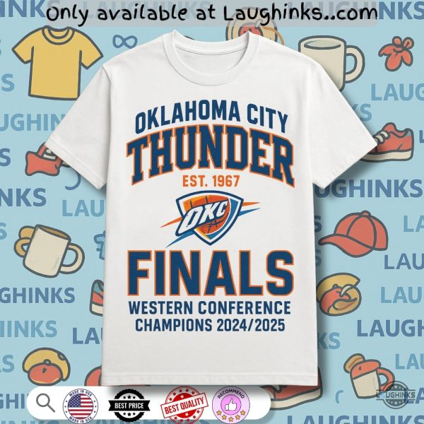 oklahoma city thunder finals western conference champions 2025 shirt