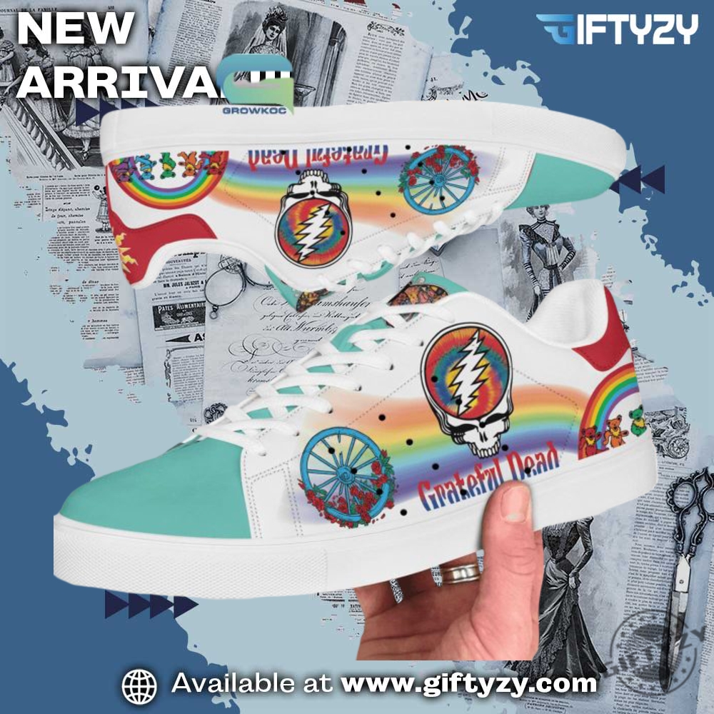 Grateful Dead Friend Of The Devil Fan Aura Custom Stan Smith Shoes 4 Grateful Dead Friend Of The Devil Fan Aura Custom Stan Smith Shoes