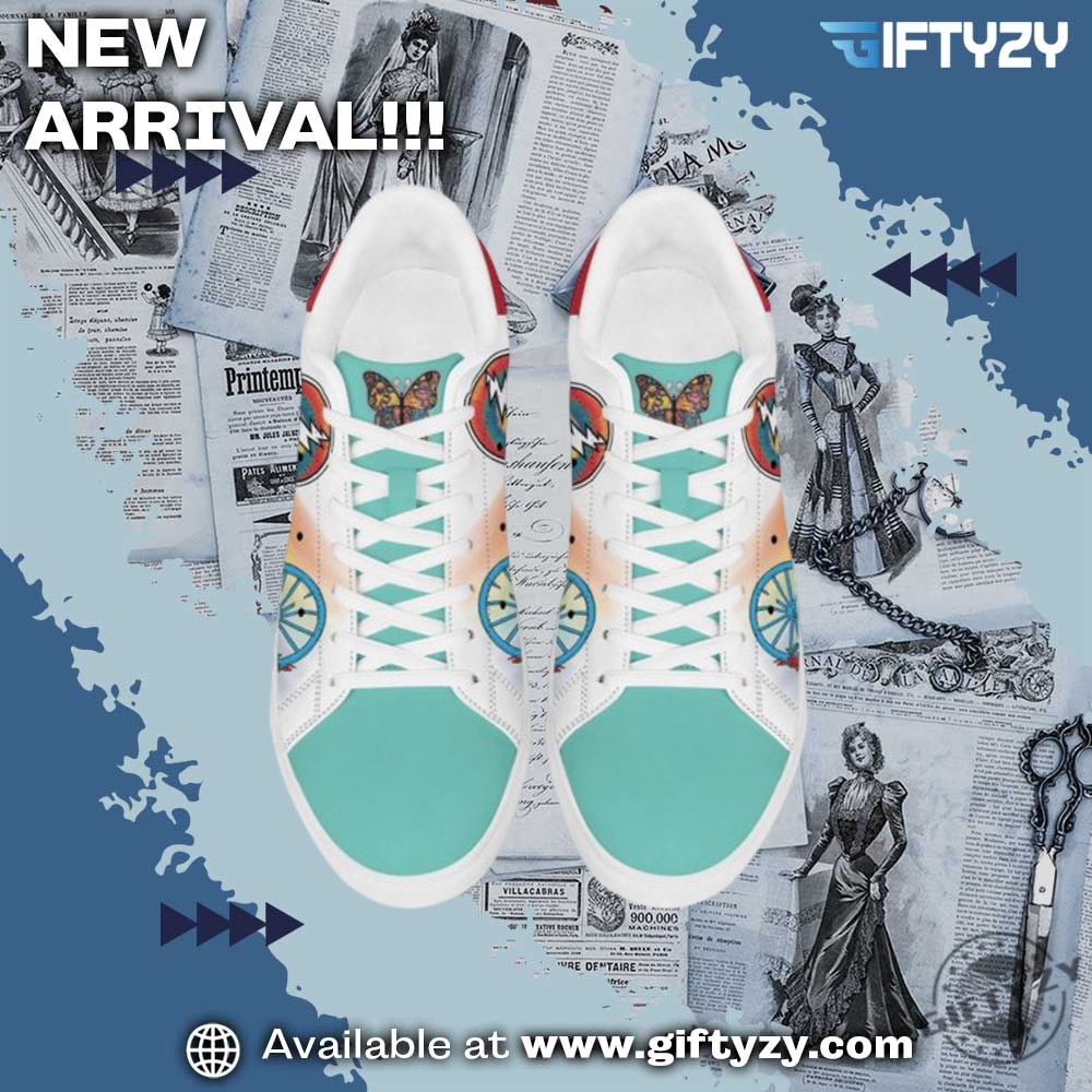 Grateful Dead Friend Of The Devil Fan Aura Custom Stan Smith Shoes 5 Grateful Dead Friend Of The Devil Fan Aura Custom Stan Smith Shoes