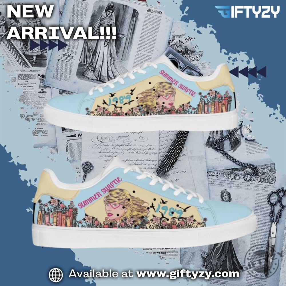 Liberal Feminist American Shirt, Music Graphic Trendy Shoes 16 Taylor Swift Summer Swiftie Fan Stan Smith Shoes