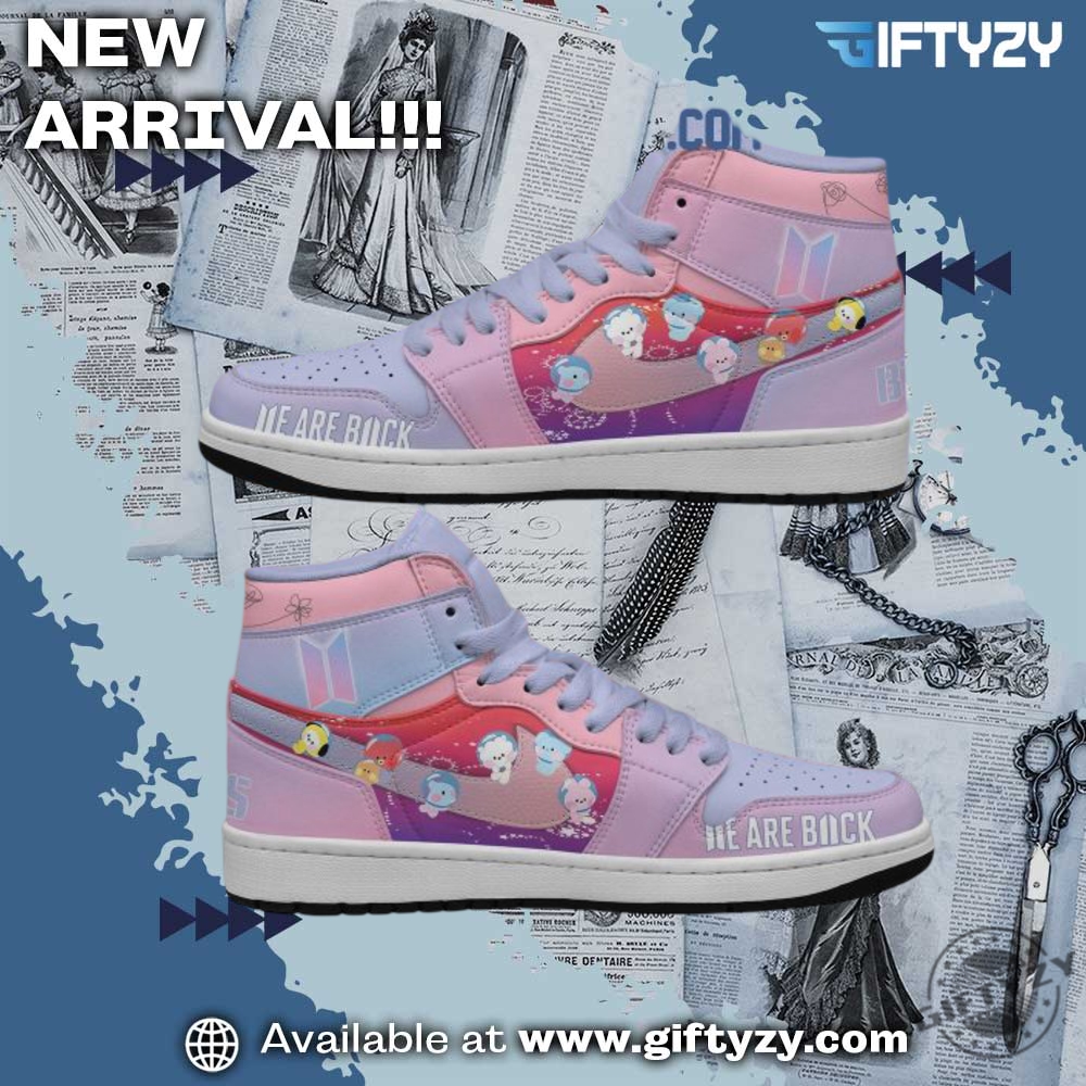 Liberal Feminist American Shirt, Music Graphic Trendy Shoes 18 Bts Kpop We Are Back 2025 Air Jordan 1 Shoes