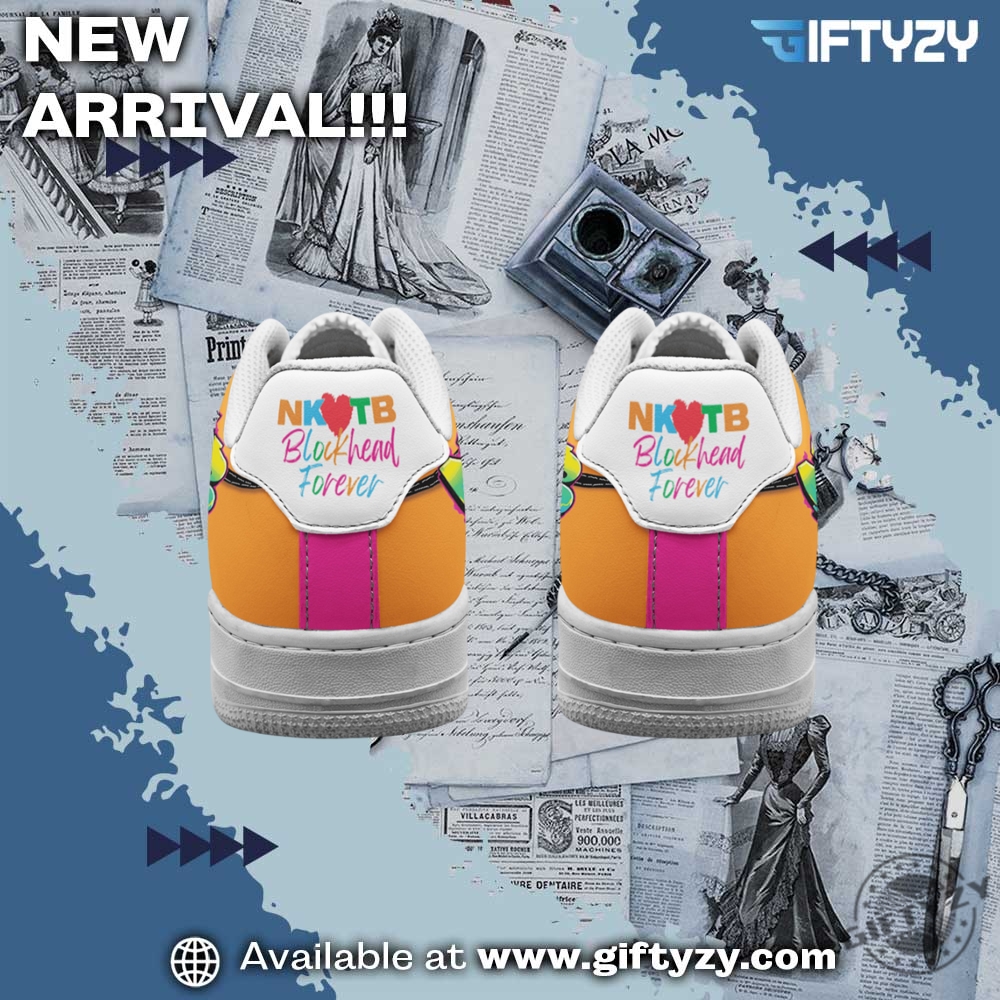Liberal Feminist American Shirt, Music Graphic Trendy Shoes 21 New Kids On The Block Music Blockhead Forever Air Force 1 Shoes