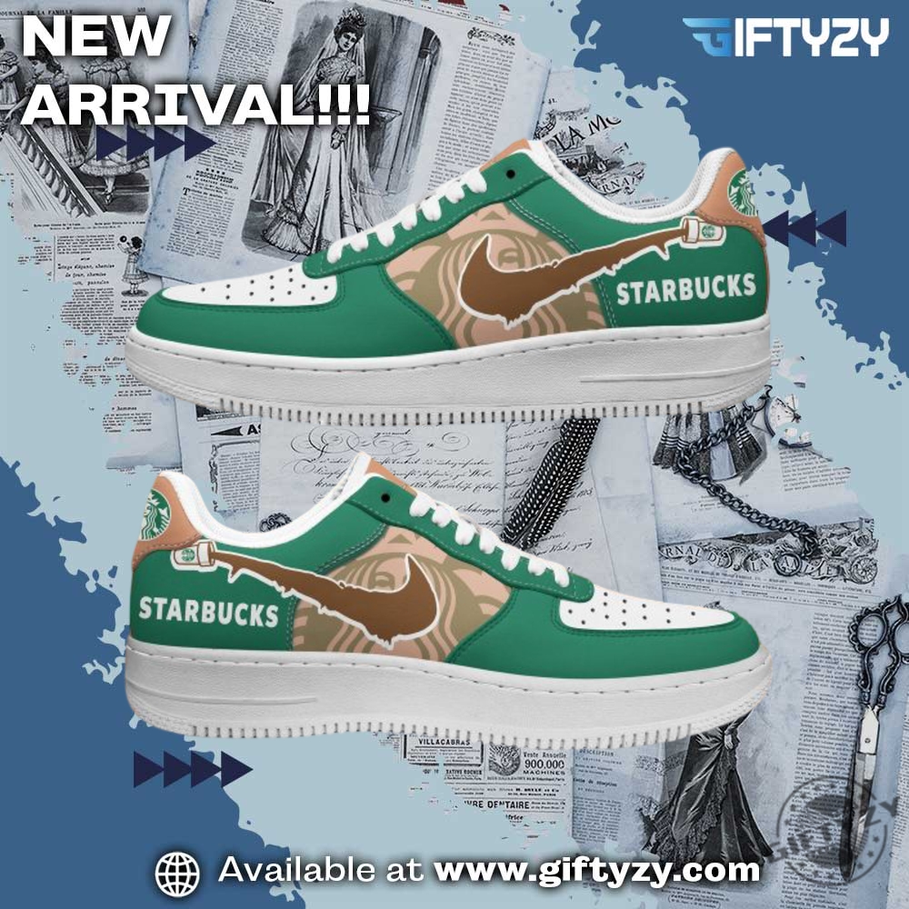 Liberal Feminist American Shirt, Music Graphic Trendy Shoes 22 Starbucks Not Just A Coffee Custom Air Force 1 Shoes
