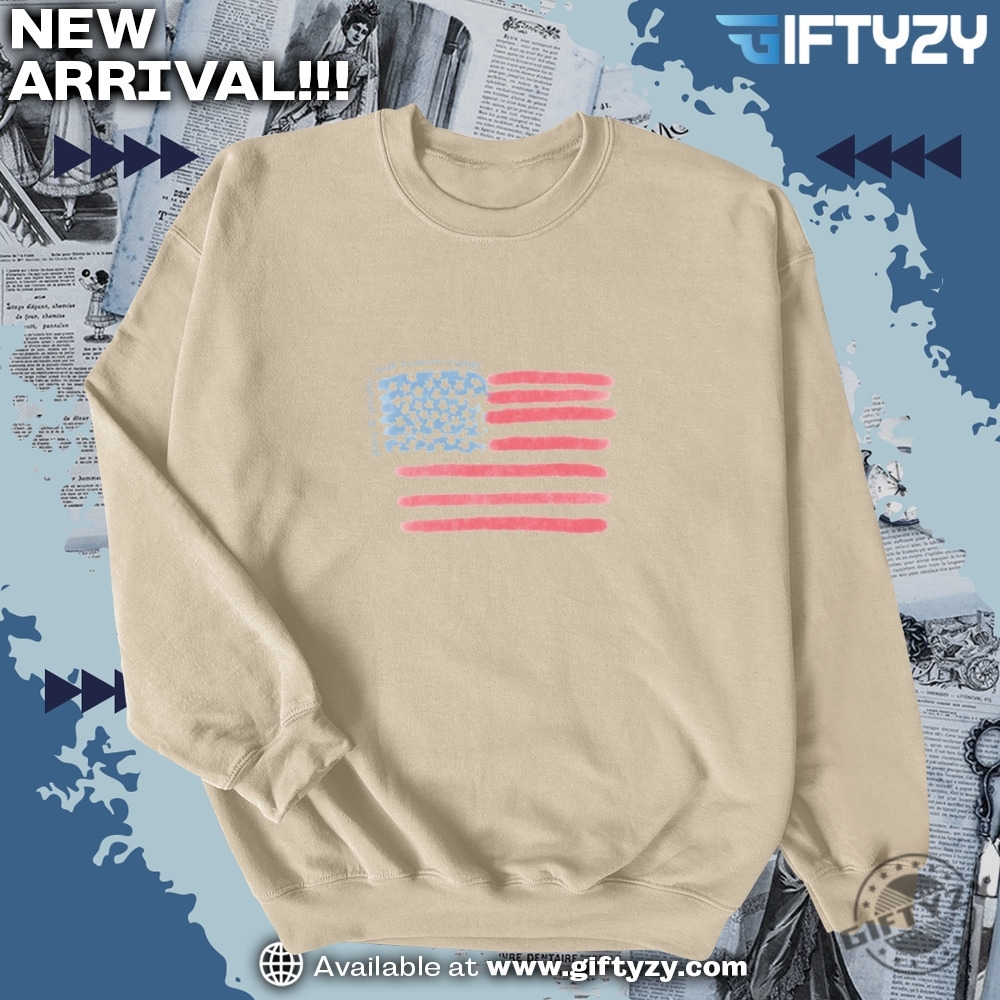 Anti ICE No Human is Illegal Shirt, Music Custom Shoes 4 Stars And Stripes And Human Rights Shirt
