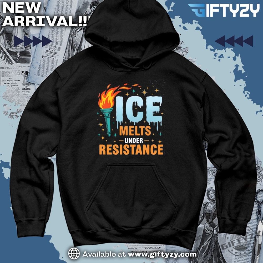 Anti ICE No Human is Illegal Shirt, Music Custom Shoes 7 Anti Ice Tee Ice Melts Under Resistance Shirt