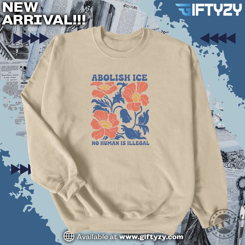Anti ICE No Human is Illegal Shirt, Music Custom Shoes 9 Abolish Ice Anti Ice No Human Is Illegal Social Justice Shirt