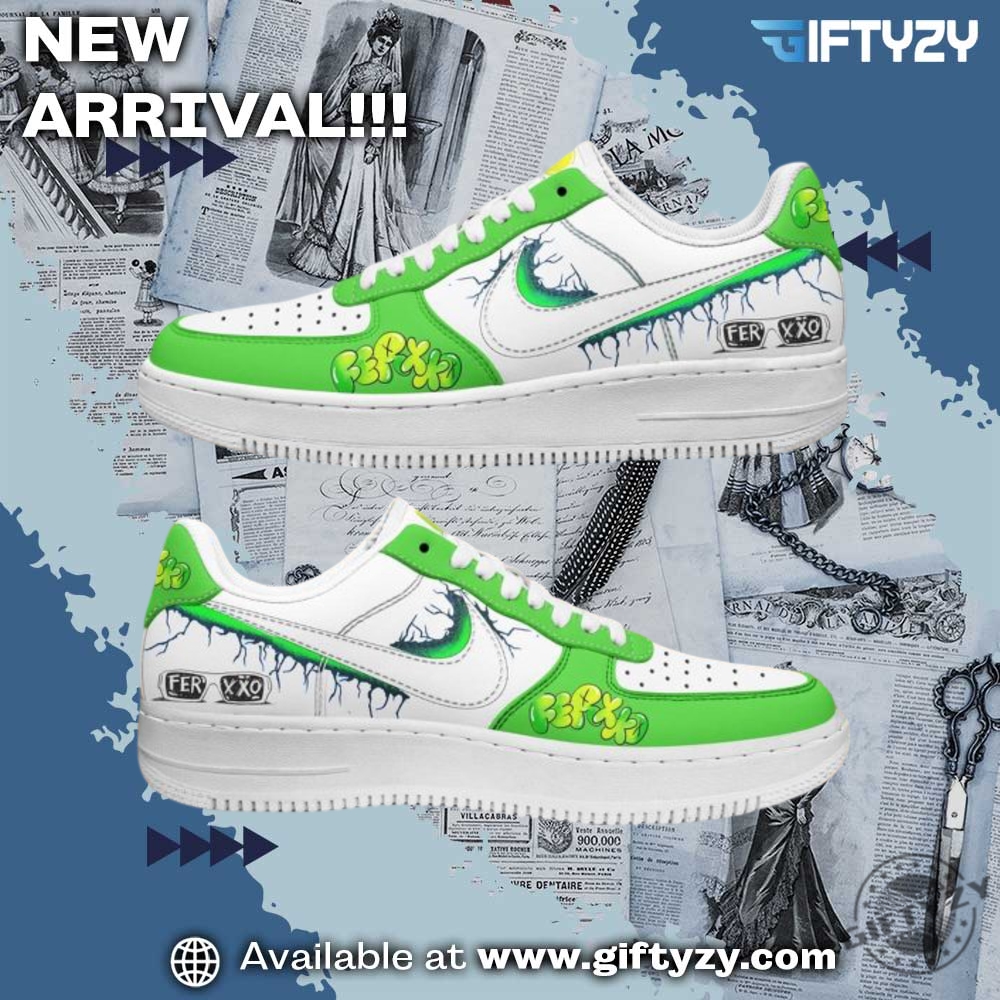 Anti ICE No Human is Illegal Shirt, Music Custom Shoes 12 Feid Ferxxo Music Forever Love Fan Air Force 1 Shoes