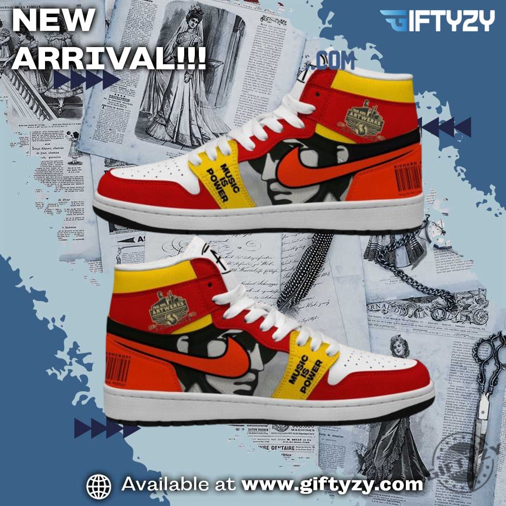 Paul King Artwerks Music Is Power Custom Air Jordan 1 Shoes giftyzy 1