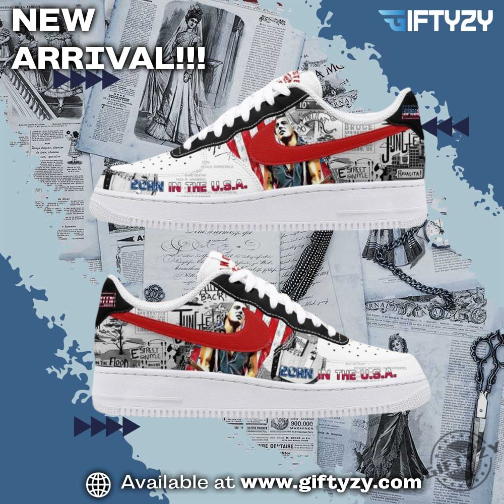 Bruce Springsteen The Music Of The Boss Custom Air Force 1 Shoes giftyzy 1