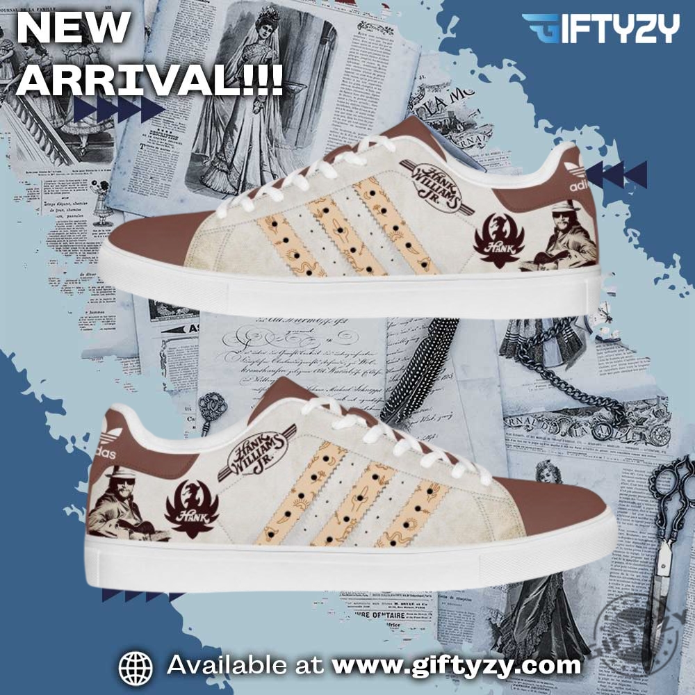 Hanks Williams Jr. Music Country Custom Stan Smith Shoes giftyzy 1