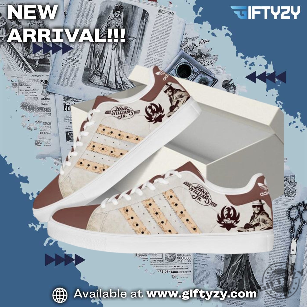 Hanks Williams Jr. Music Country Custom Stan Smith Shoes giftyzy 2