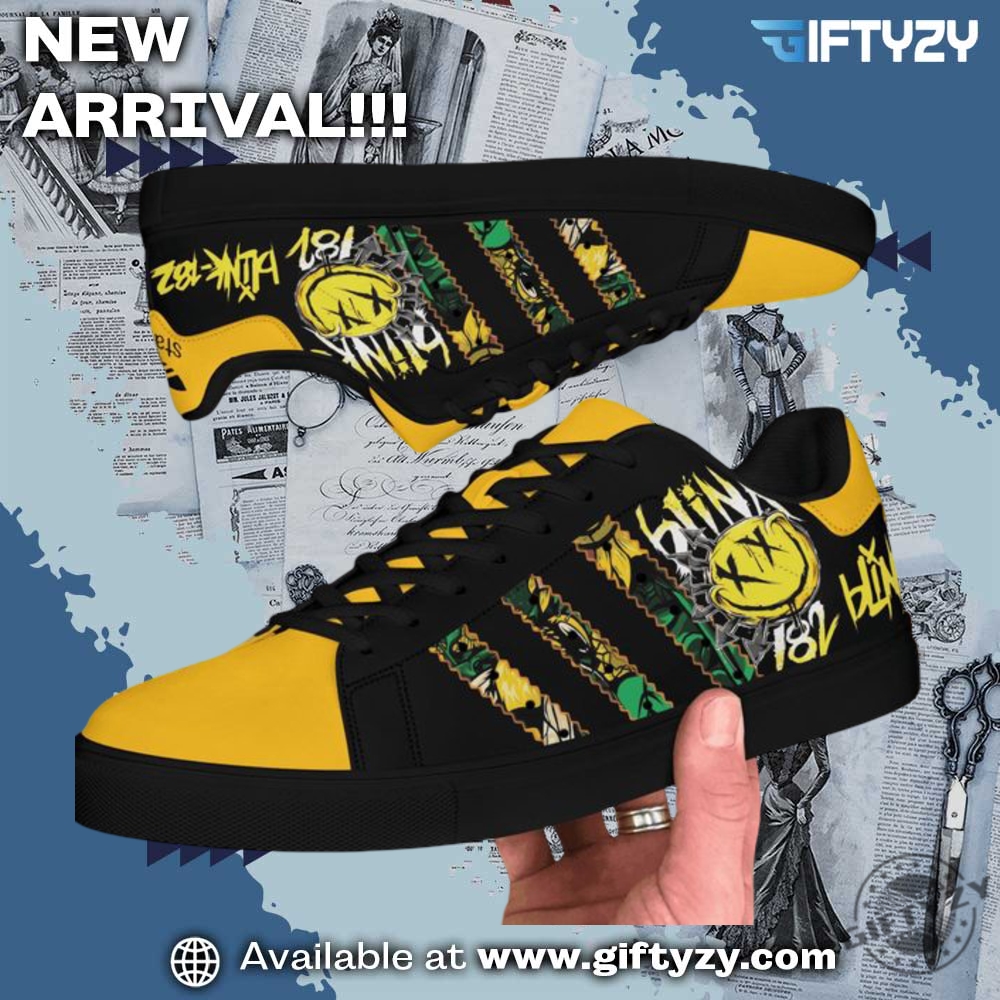 Blink 182 Band Pop Punk Music Custom Stan Smith Shoes 5 Blink 182 Band Pop Punk Music Custom Stan Smith Shoes