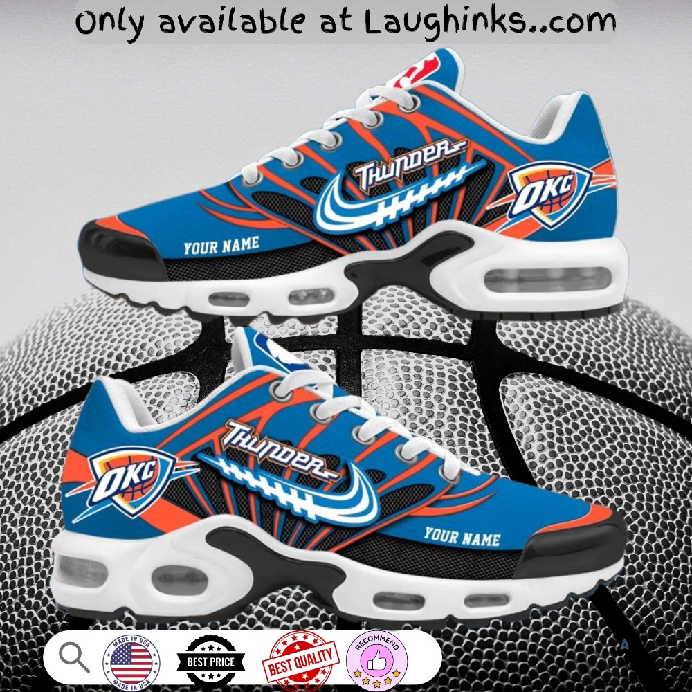 Oklahoma City Thunder Nba Finals 2025 Custom Air Max 90 Sneakers Shoes (input your custom text in customer note box) 3 Oklahoma City Thunder NBA Finals 2025 Custom Air Max 90 Sneakers Shoes