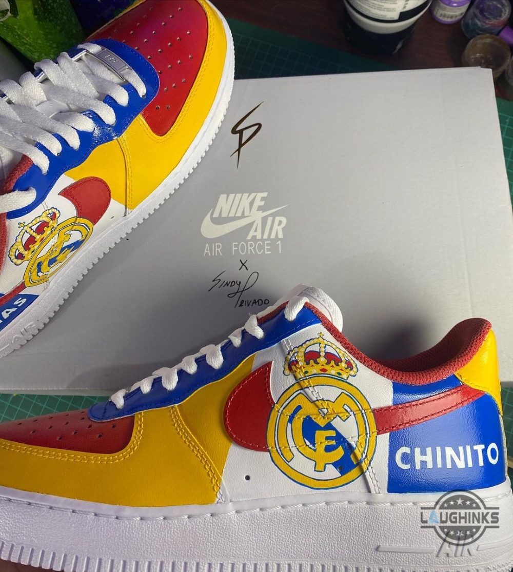 Real Madrid Custom Air Force 1 Sneaker Shoes 12 Real Madrid Custom Air Force 1 Sneaker shoes