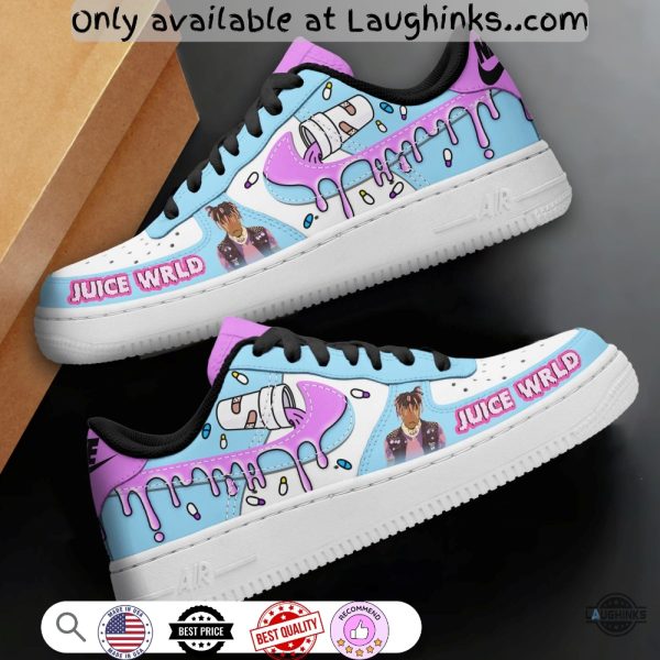 custom juice wrld air jordan 1 low top sneakers shoes