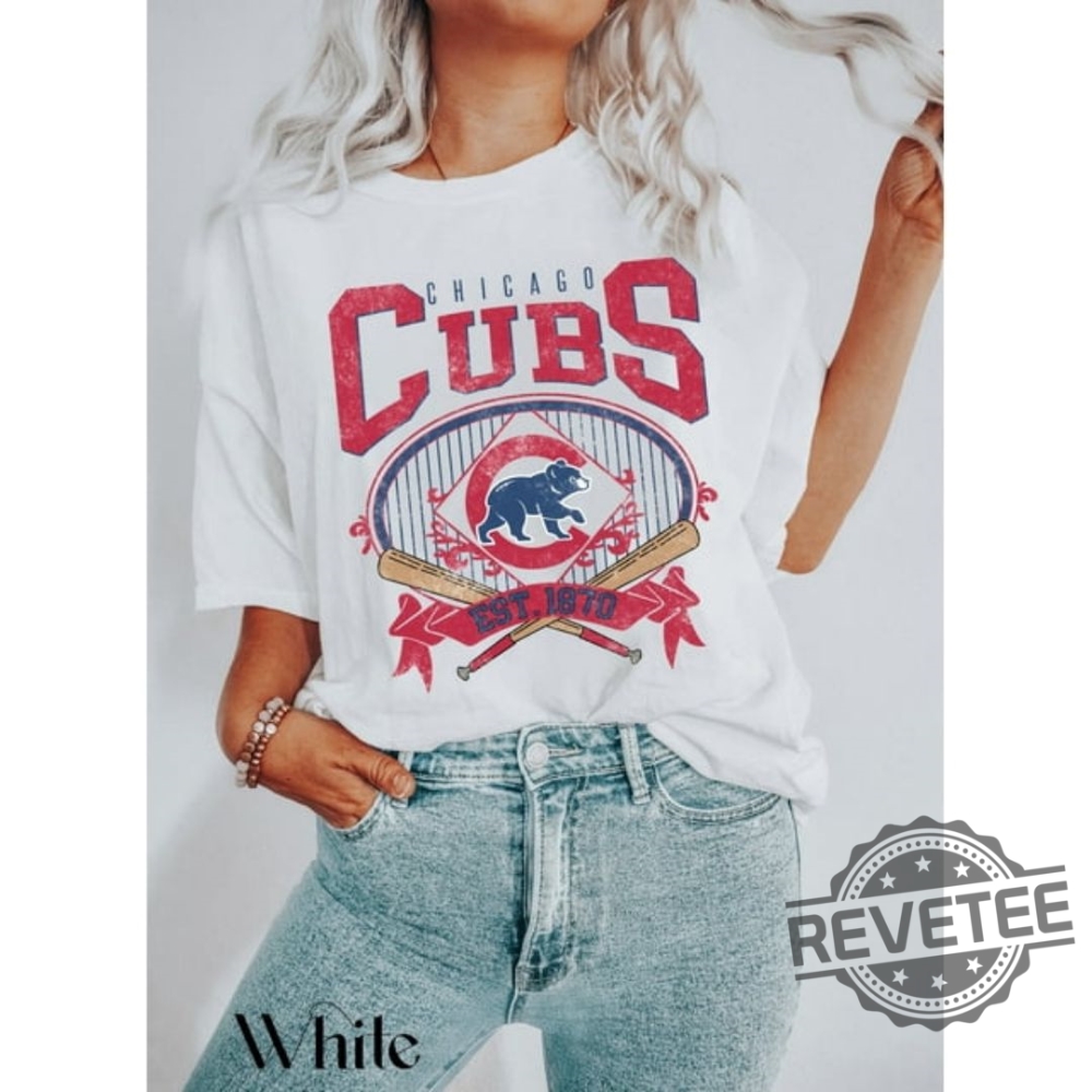 Top Trending Graphic Tees and Hoodies for Fans of Pop Culture, Sports, and Nostalgia in 2025 8 Chicago Cubs Baseball T Shirt Vintage Cubs Style Baseball Est 1870 Shirts