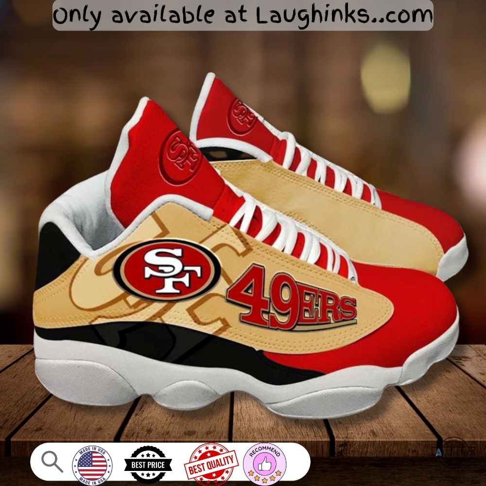 San Francisco 49Ers Nfl Air Jordan 13 Custom 3D Printed Sneakers Shoes 5 San Francisco 49Ers NFL Air Jordan 13 Custom 3d printed Sneakers Shoes