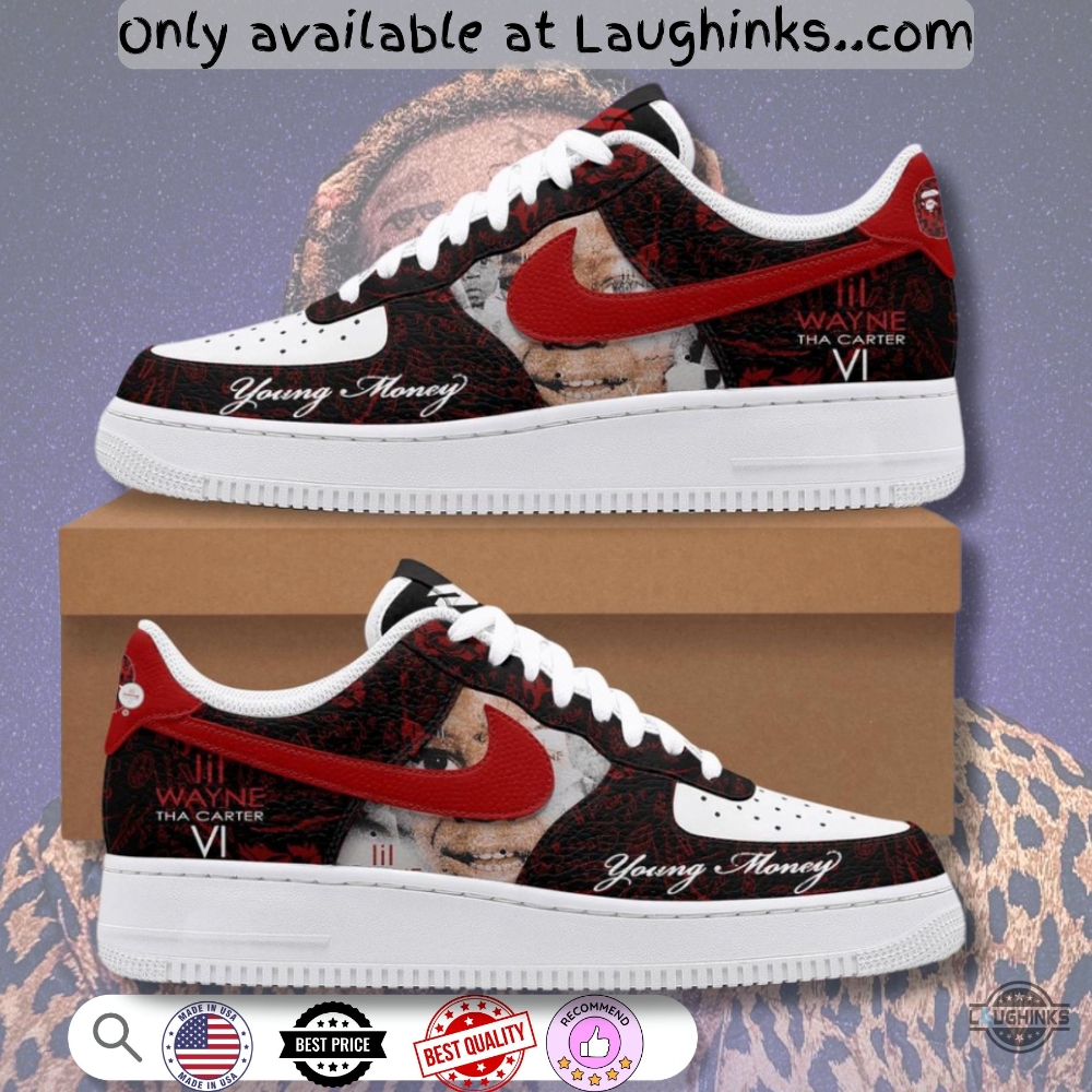 Lil Wayne Tha Carter Vi Young Money Custom 3D Air Force 1 Sneakers Shoes 6 Lil Wayne Tha Carter VI Young Money Custom 3D Air Force 1 Sneakers Shoes