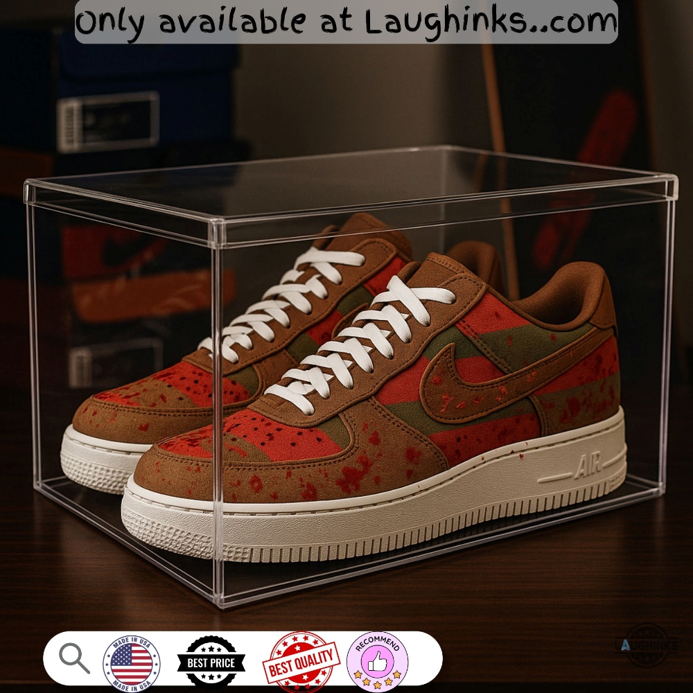 Nike Air Force 1 Custom Freddy Krueger Sneakers Shoes 3D 5 Nike Air Force 1 Custom Freddy Krueger Sneakers Shoes 3D