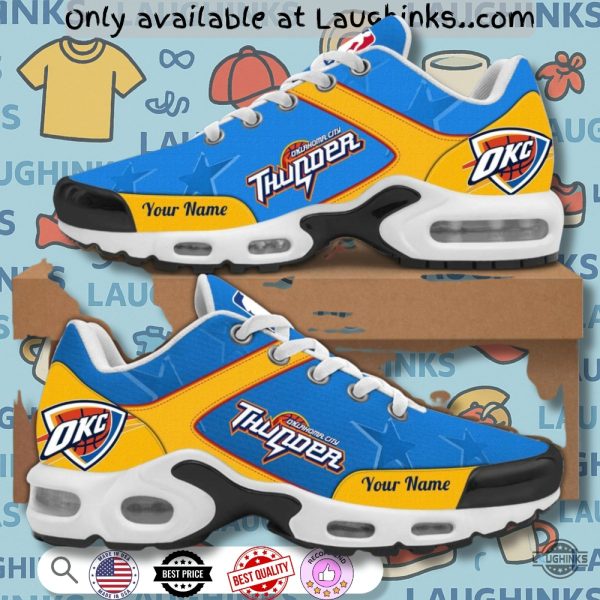personalized oklahoma city thunder custom air max 3d sneakers shoes