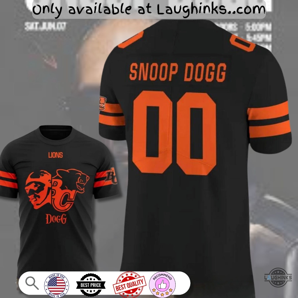 Bc Lions 2025 Snoop Dogg Concert Kickoff Collections Football Jersey Shirt Custom Name And Number 6 BC Lions 2025 Snoop Dogg Concert Kickoff Collections Football Jersey Shirt Custom Name and Number