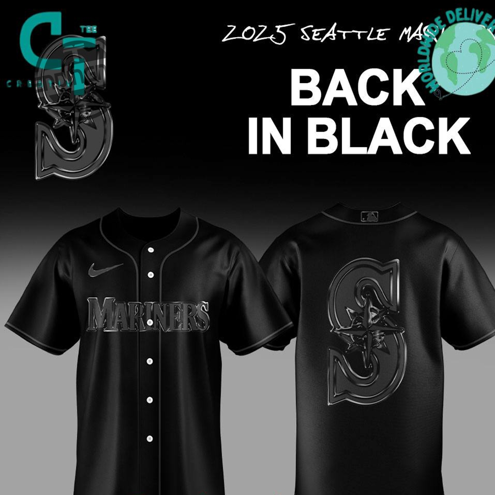 Seattle Mariners Back In Black 2025 Jersey trendingnowe 1