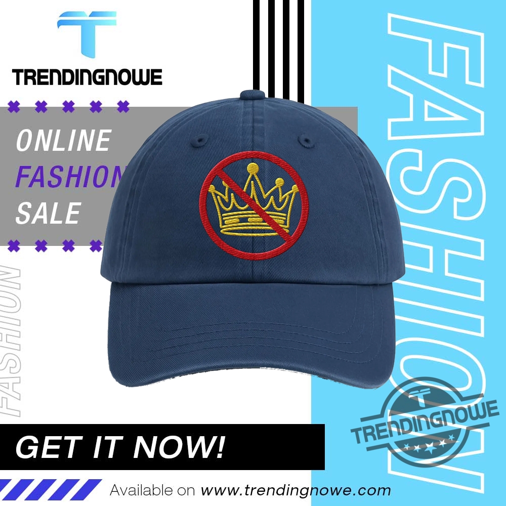 No Kings In America Embroidered Hat trendingnowe 1