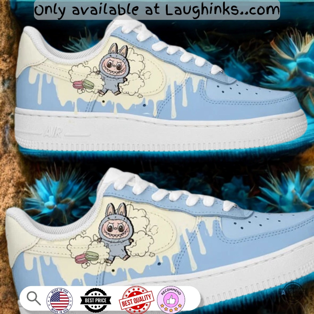 Labubu Blue Custom Nike Air Force 1 Sneakers 5 Labubu Blue Custom Nike Air force 1 sneakers