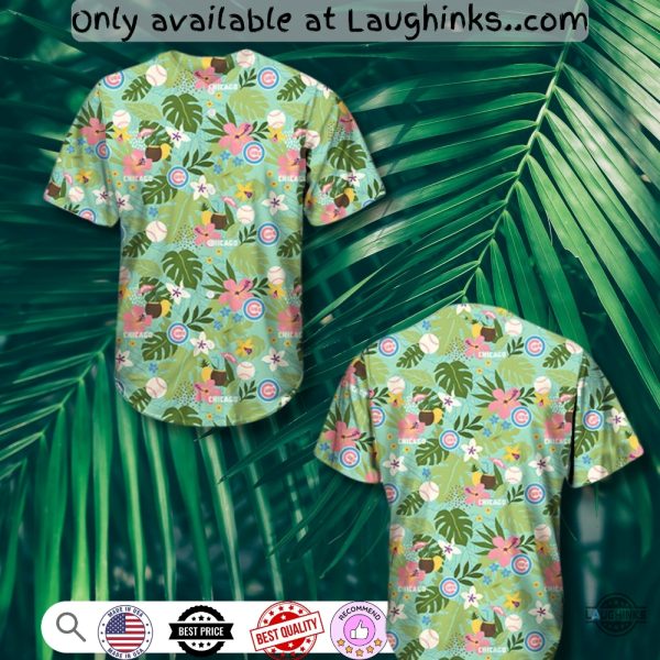 chicago cubs hawaiian baseball jersey shirt giveaway 2025