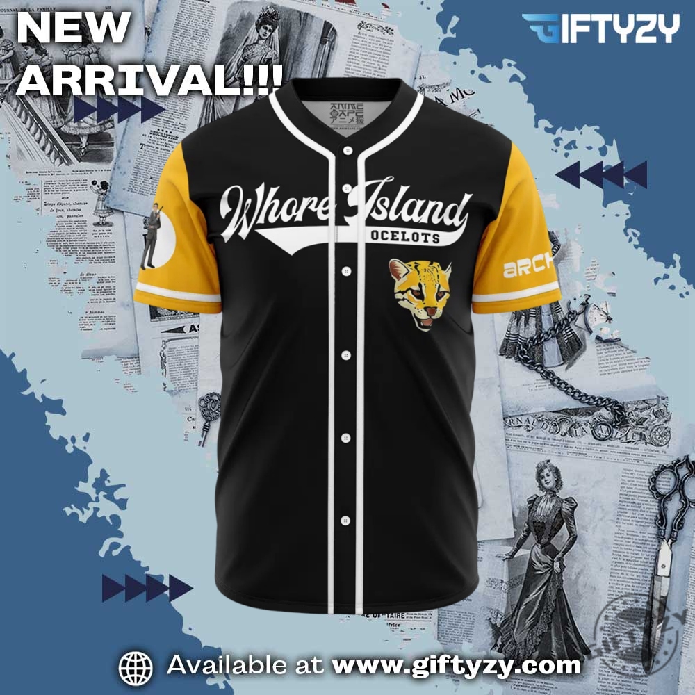 Whore Island Oceleots Archer Personalized Baseball Jersey 7 Whore Island Oceleots Archer Personalized Baseball Jersey