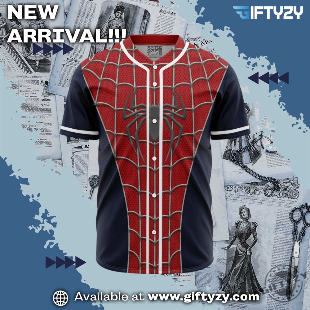 Marvel Spiderman Cosplay Personalized Baseball Jersey 5 Marvel Spiderman Cosplay Personalized Baseball Jersey