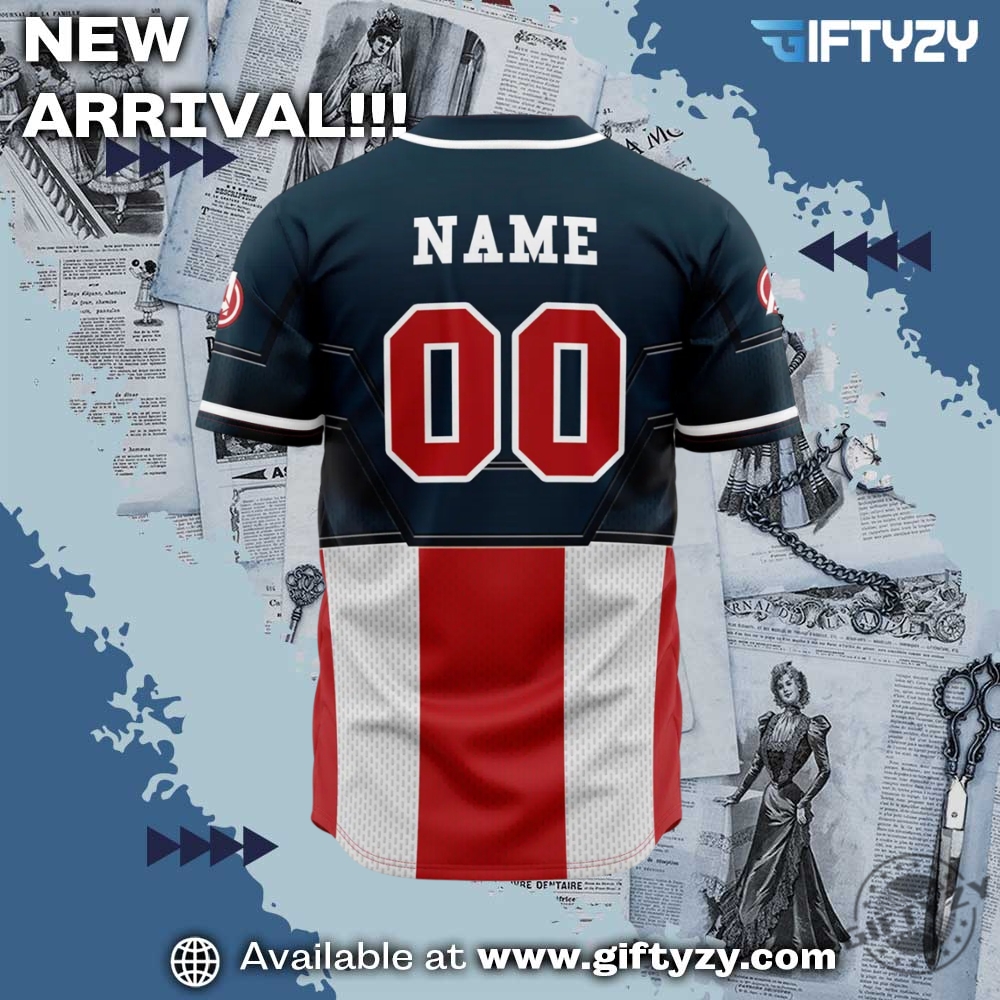 Captain America Marvel Personalized Baseball Jersey 4 captain america Marvel Personalized Baseball Jersey