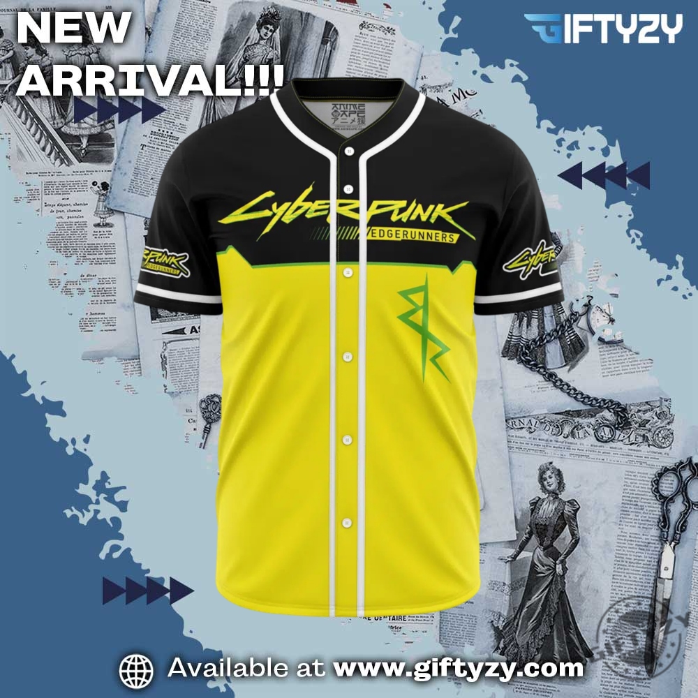 Edgerunners Cyberpunk 2077 Personalized Baseball Jersey 5 Edgerunners Cyberpunk 2077 Personalized Baseball Jersey