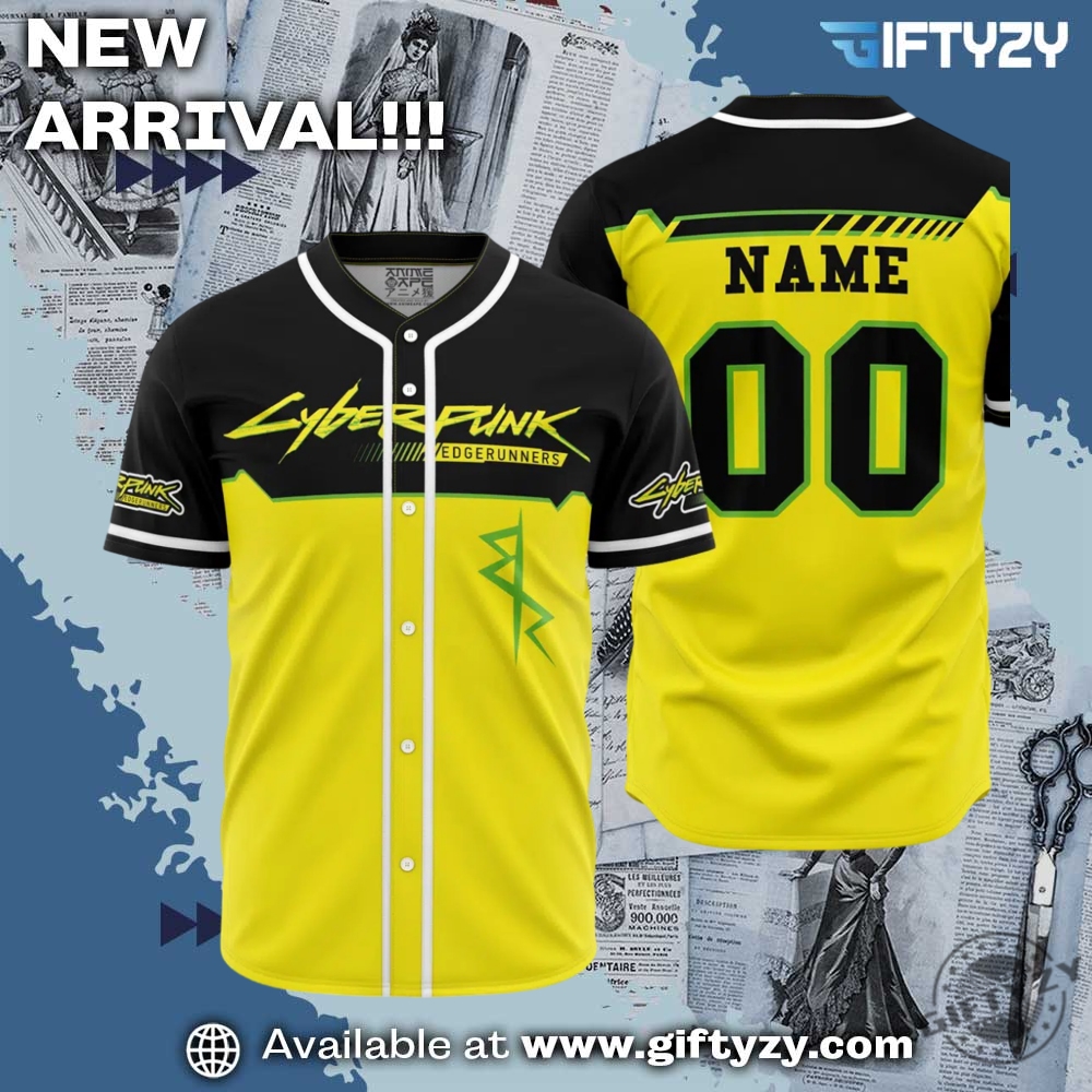 Edgerunners Cyberpunk 2077 Personalized Baseball Jersey 6 Edgerunners Cyberpunk 2077 Personalized Baseball Jersey