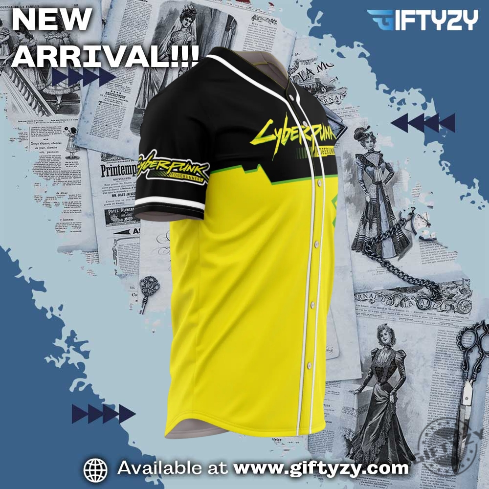 Edgerunners Cyberpunk 2077 Personalized Baseball Jersey 7 Edgerunners Cyberpunk 2077 Personalized Baseball Jersey