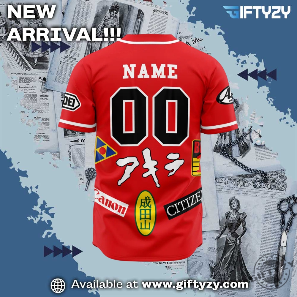 Neo Tokyo Akira Personalized Baseball Jersey 4 Neo Tokyo Akira Personalized Baseball Jersey