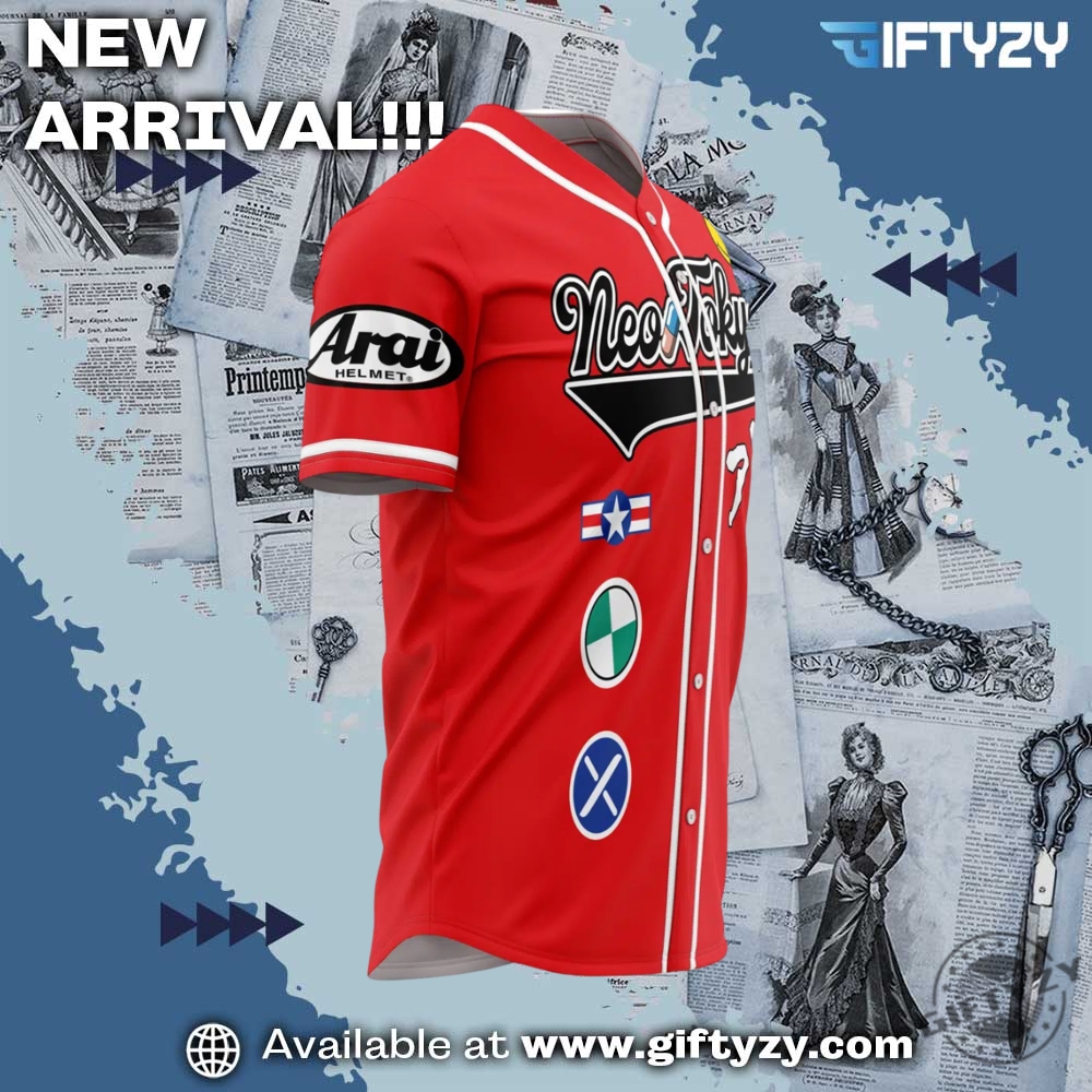 Neo Tokyo Akira Personalized Baseball Jersey 5 Neo Tokyo Akira Personalized Baseball Jersey