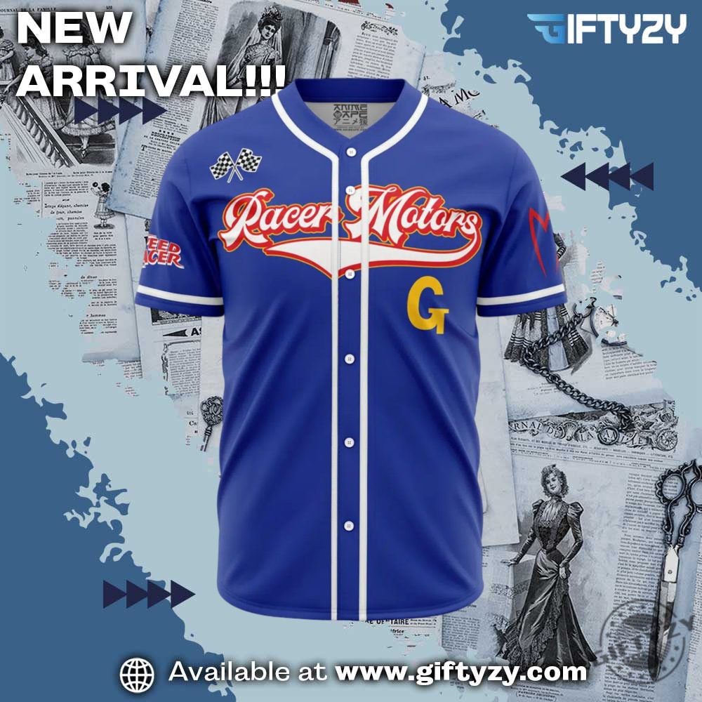 Racer Motors Speed Personalized Baseball Jersey 5 Racer Motors Speed Personalized Baseball Jersey