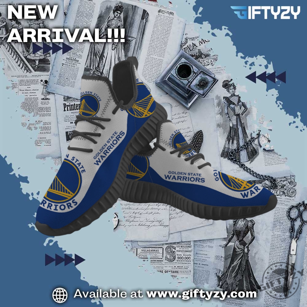 Nba Golden State Warriors Sneakers Big Logo Yeezy Shoes 4 NBA Golden State Warriors Sneakers Big Logo Yeezy Shoes