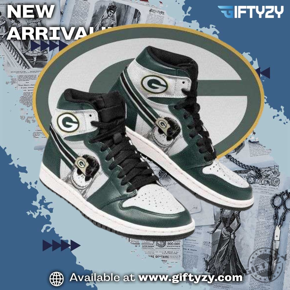 Shoes for fan NFL and NBA 8 Green Bay Packers Nfl Jack Skellington Jd1 Boot Sneakers Shoes