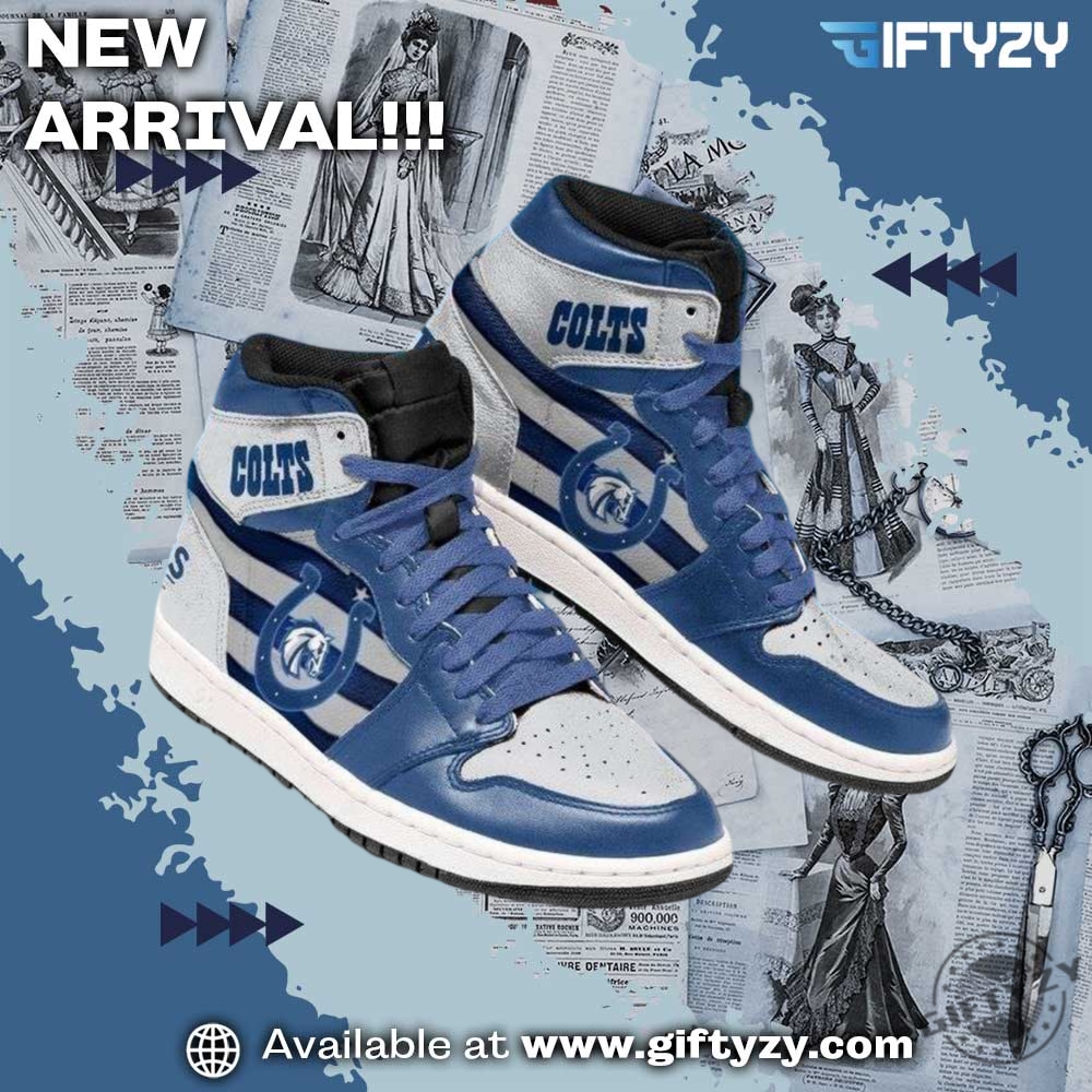 Shoes for fan NFL and NBA 17 Nfl Indianapolis Colts Flag Jd1 Boot Sneakers Shoes
