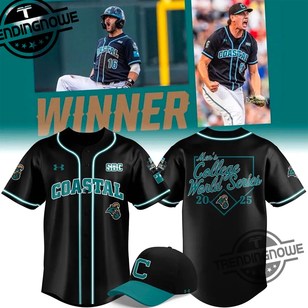 Ccu Coastal Carolina World Series Winner 2025 Jersey trendingnowe 1