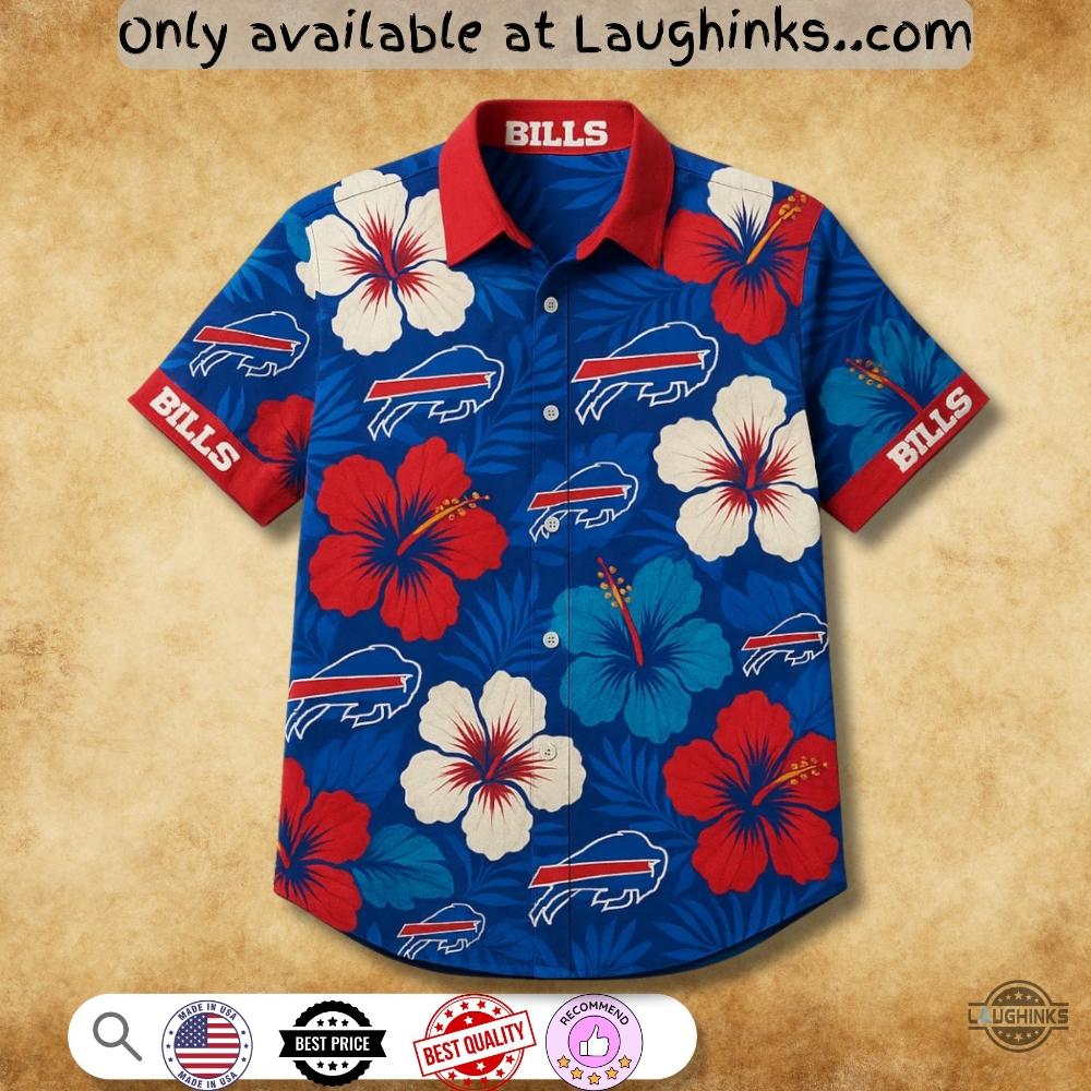 Hibiscus Buffalo Bills 3D Hawaiian Shirt 5 Hibiscus Buffalo Bills 3D Hawaiian Shirt