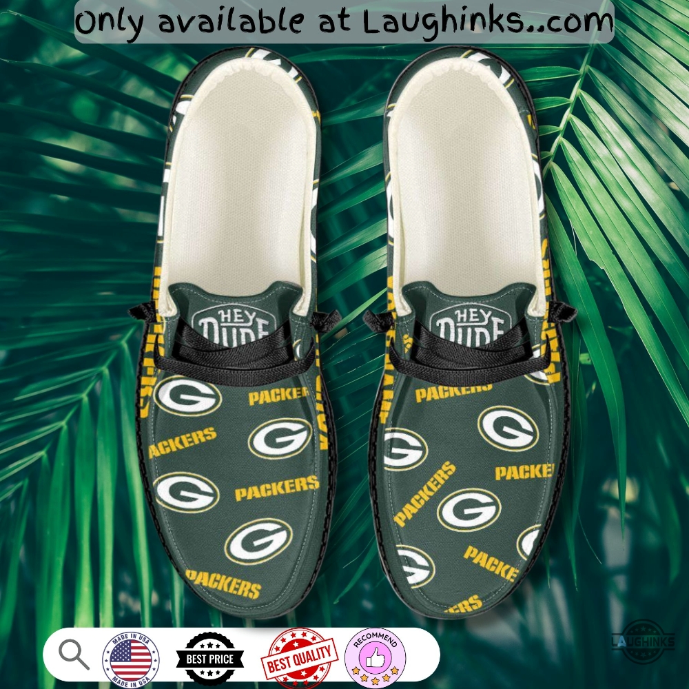 Personalized Green Bay Packers Hey Dude 3D Canvas Loafer Shoes 9 Personalized Green Bay Packers Hey Dude 3D Canvas Loafer Shoes
