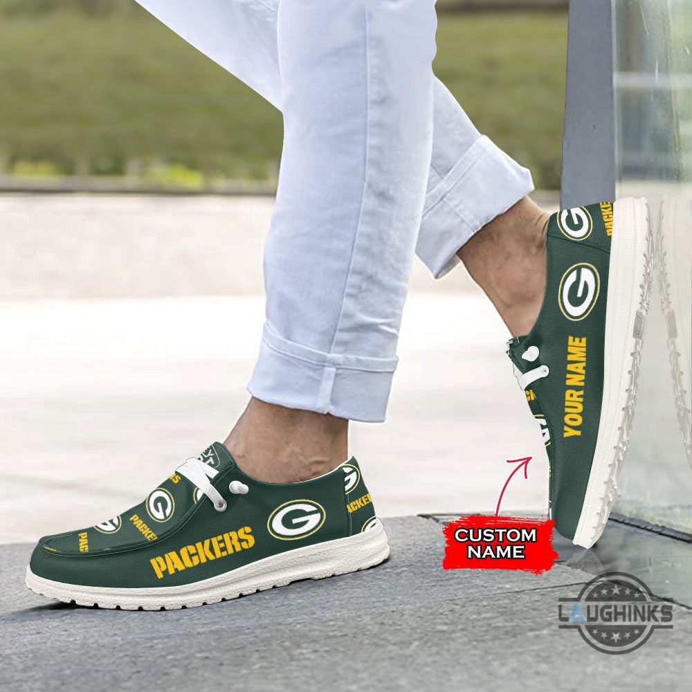 Personalized Green Bay Packers Hey Dude 3D Canvas Loafer Shoes 12 Personalized Green Bay Packers Hey Dude 3D Canvas Loafer Shoes