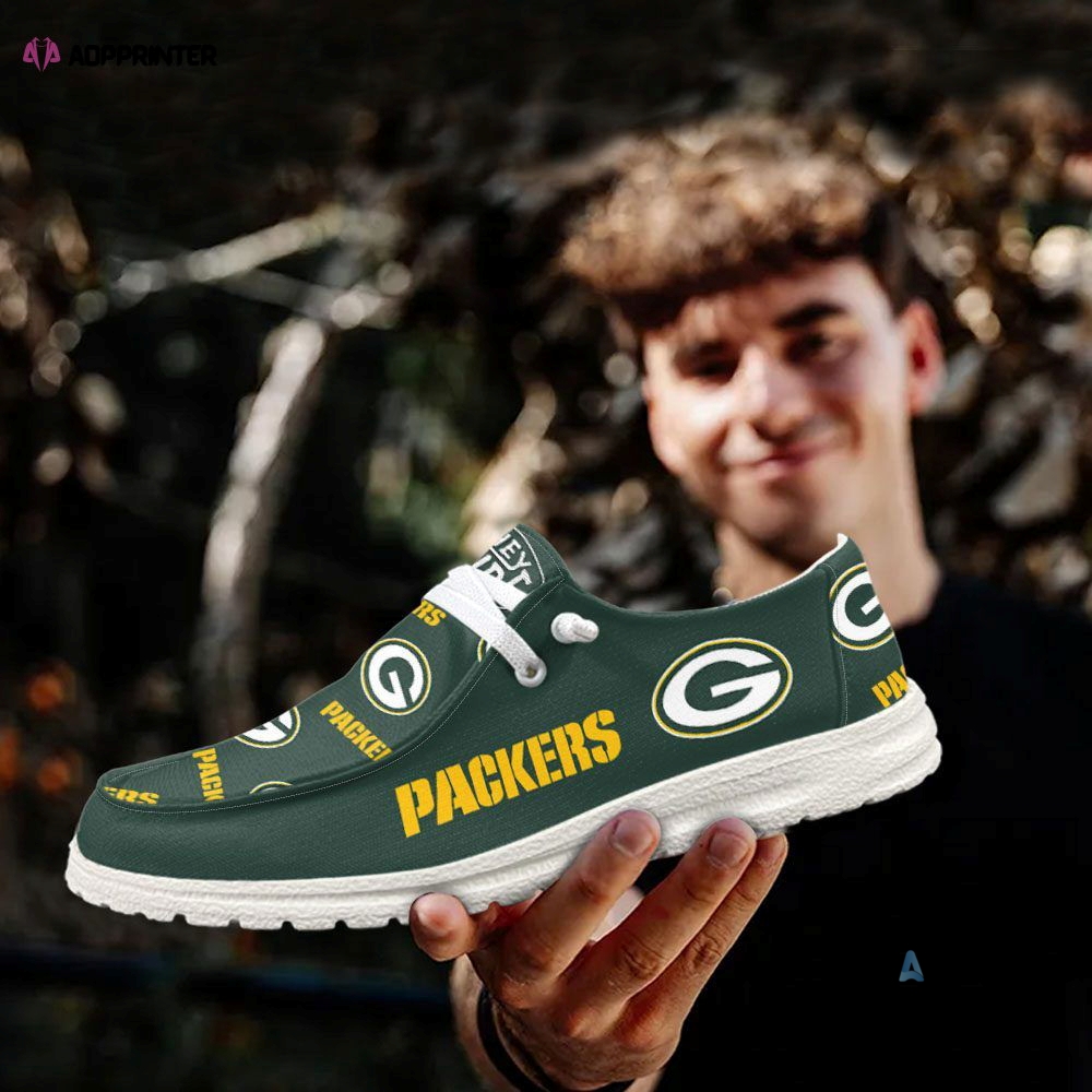 Personalized Green Bay Packers Hey Dude 3D Canvas Loafer Shoes 13 Personalized Green Bay Packers Hey Dude 3D Canvas Loafer Shoes