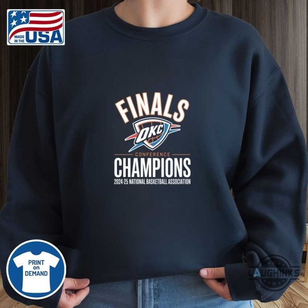 final conference champions 2025 okc thunder shirt