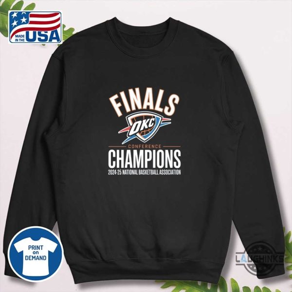 final conference champions 2025 okc thunder shirt