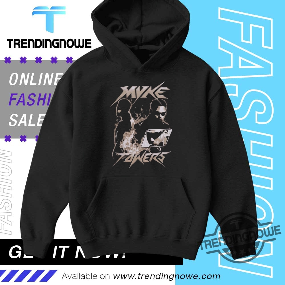 Myke Towers Fire Collage Shirt 9 Myke Towers Fire Collage Shirt